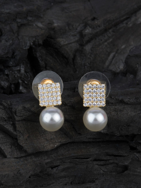 

E2O Gold-Plated & White Classic Studs