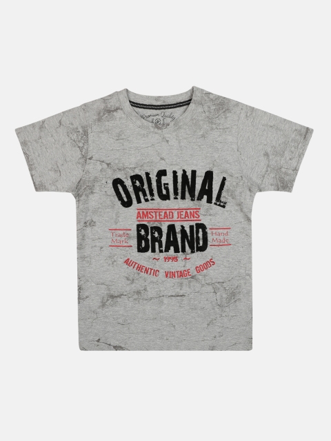 

Lil Tomatoes Boys Grey Printed Round Neck T-shirt