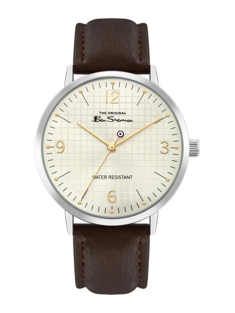

BEN SHERMAN Men Off-White Analogue Watch BS025BR
