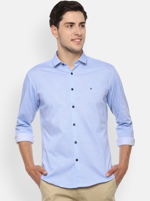 

Van Heusen Sport Men Blue & White Slim Fit Printed Casual Shirt