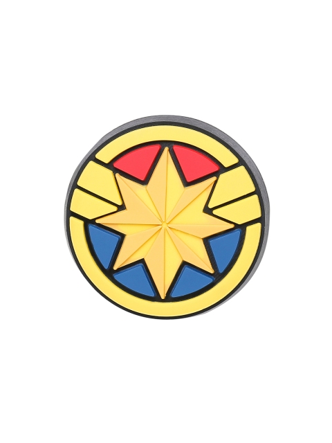 

Crocs Men Yellow & Blue Captain Marvel Jibbitz Shoe Charm