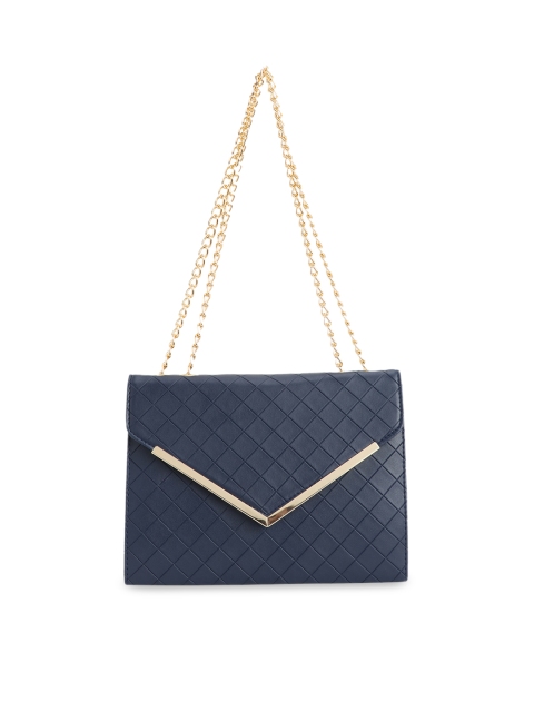 

Bagstopia Navy Blue Solid Shoulder Bag