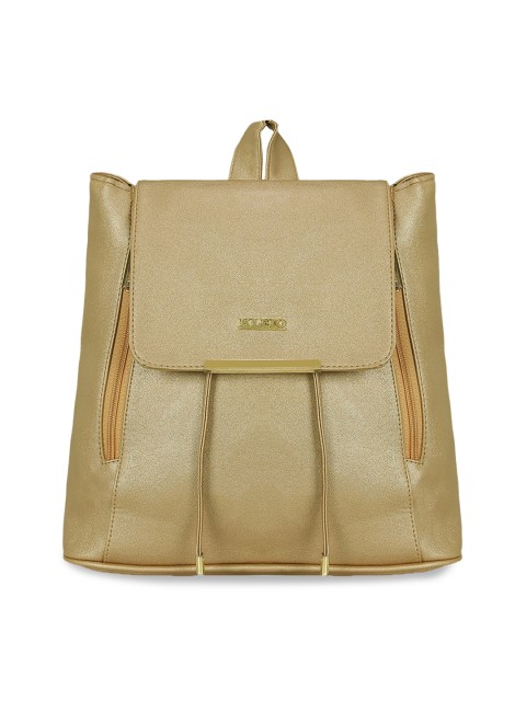 

KLEIO Women Gold-Toned Backpack