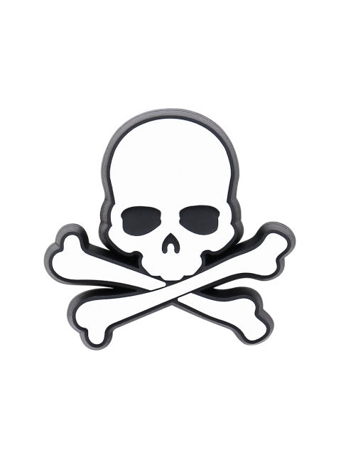 

Crocs Men White & Black Skull & Crossbones Jibbitz Shoe Charm