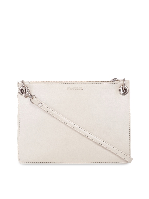 

Toteteca Beige Solid Sling Bag