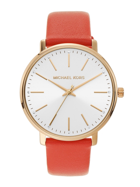 

Michael Kors Women White Pyper Analogue Watch MK2892