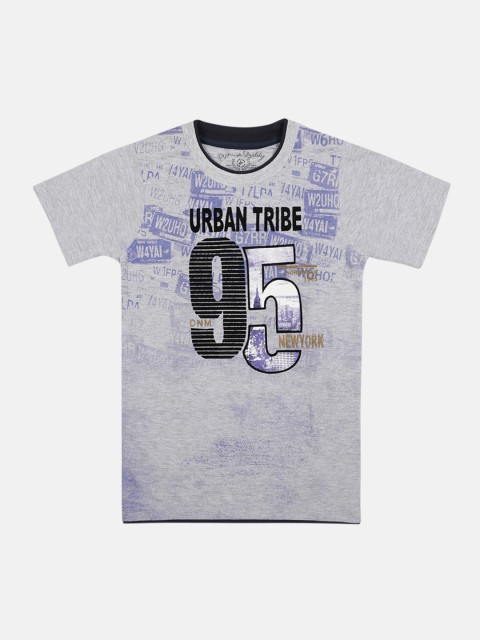 

Lil Tomatoes Boys Grey Printed Round Neck T-shirt