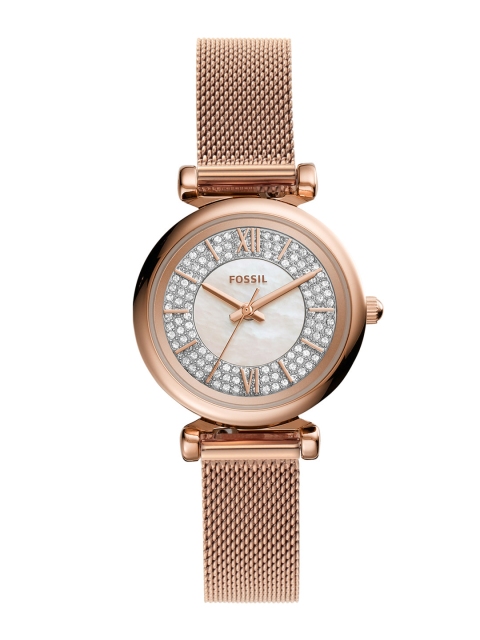 

Fossil Women White Analogue Carlie Mini Watch ES4836