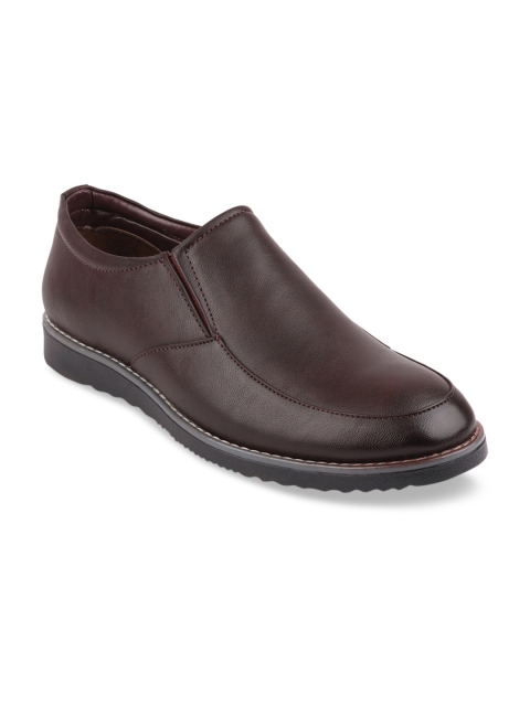 

FAUSTO Men Brown Solid Formal Velted Slip On Shoes