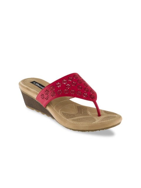 

Sherrif Shoes Women Red Solid Sandals