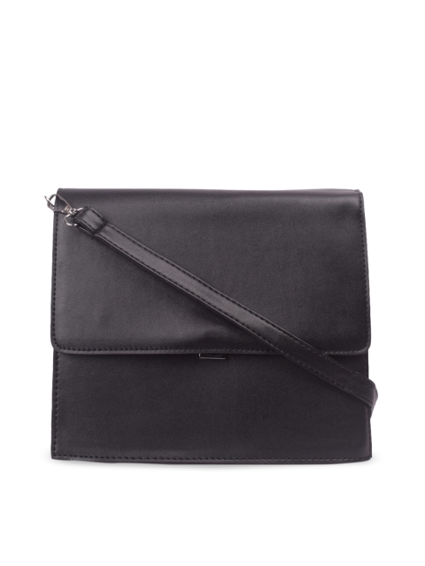 

Bagkok Black Solid Sling Bag