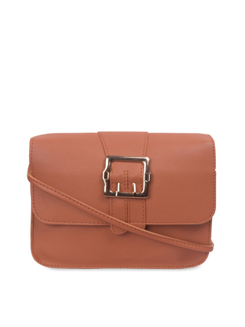 

Bagkok Tan Brown Solid Sling Bag