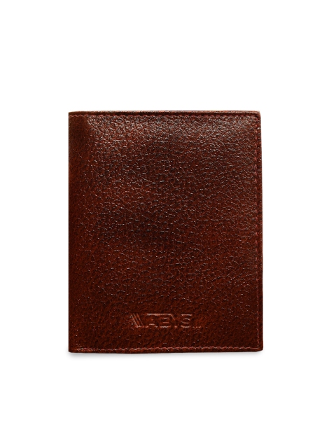 

ABYS Unisex Brown Solid Leather Two Fold Wallet
