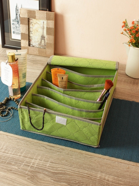 

Cortina Unisex Green Perforated Makeup Organiser