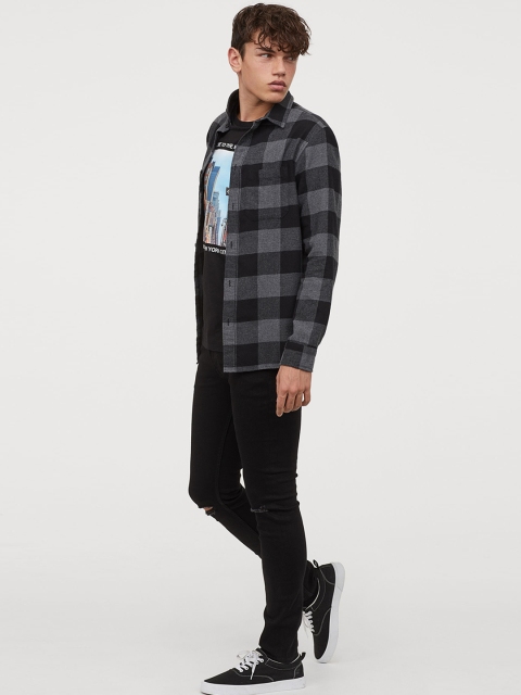 

H&M Men Black Solid Skinny Jeans