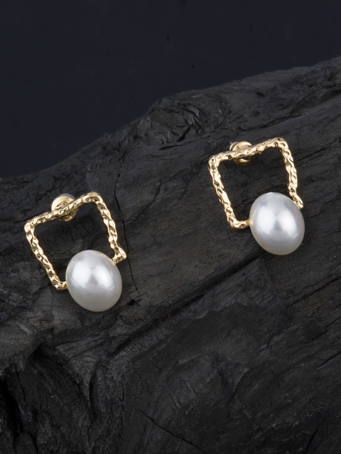E2O Gold-Plated Square Studs