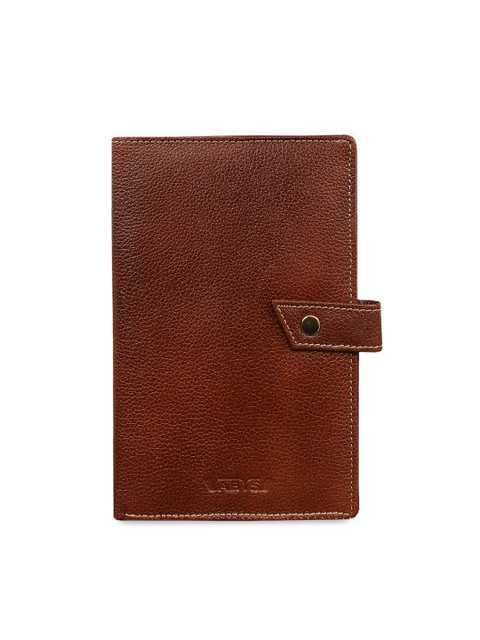 

ABYS Unisex Brown Solid Leather Passport Holder