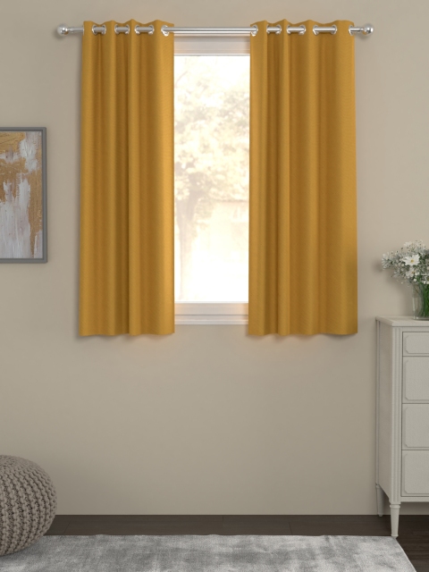 

ROSARA HOME Mustard Single Window Curtain