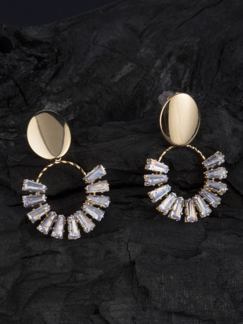 

E2O Gold-Plated Contemporary Drop Earrings