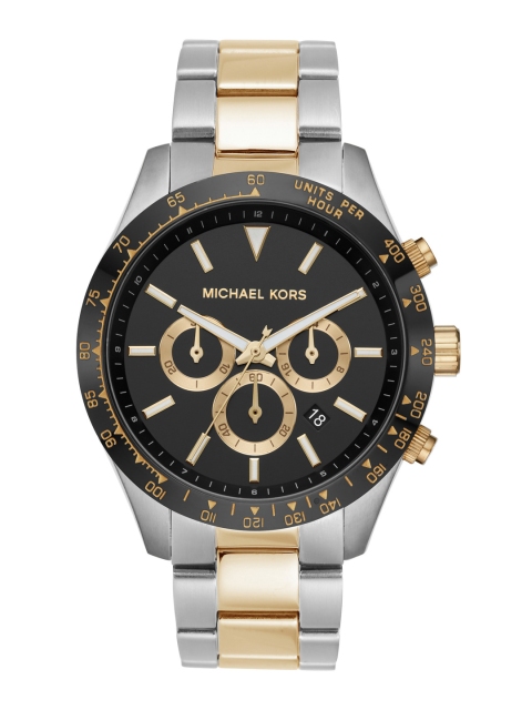 

Michael Kors Men Black & Gold-Toned Analogue Watch MK8784