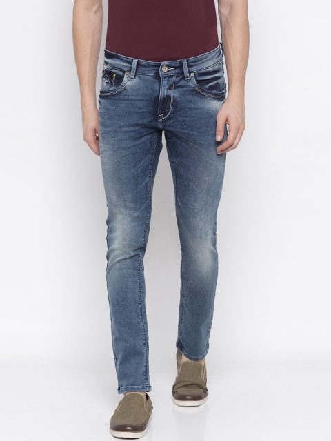 

SPYKAR Men Blue Skinny Fit Low-Rise Clean Look Jeans