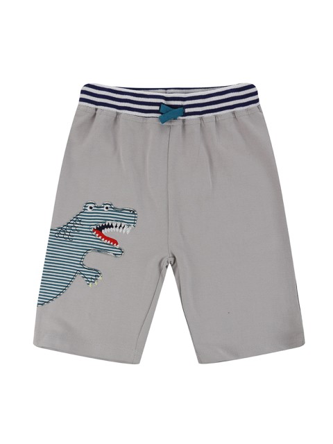 

Lilly and Sid Boys Grey Solid Organic Cotton Regular Shorts