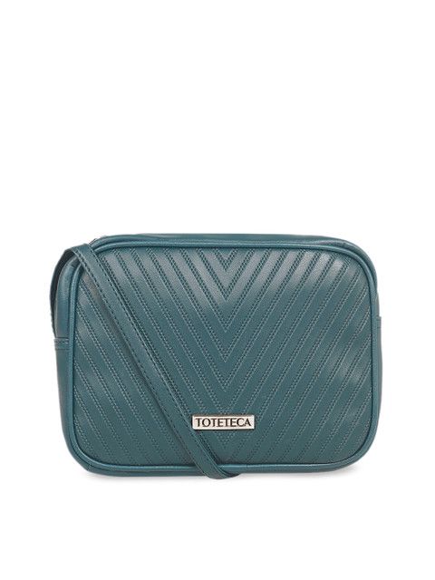 

Toteteca Blue Textured Sling Bag
