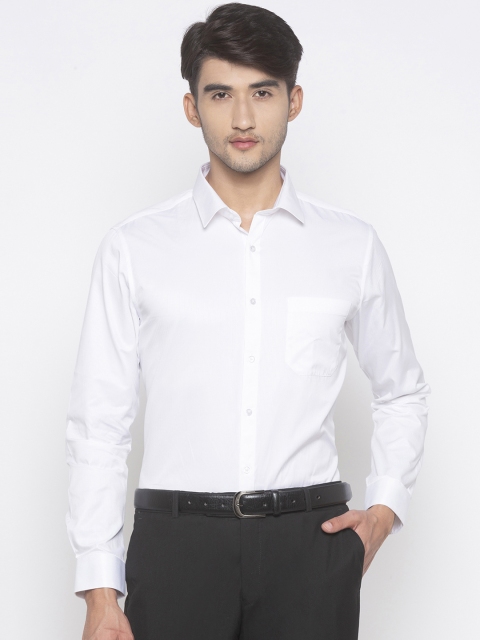 

Globus Men White Regular Fit Striped Formal Shirt