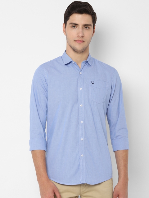 

Solly Jeans Co. Men Blue & White Regular Fit Checked Casual Shirt