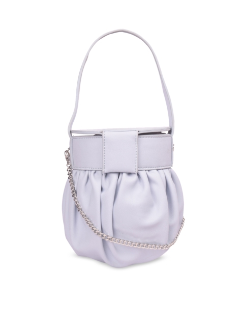 

Bagkok Grey Solid Handheld Bag