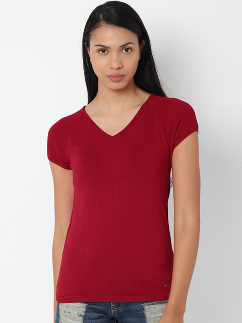 

Allen Solly Woman Red Solid Top