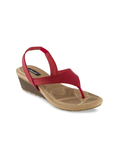 

Sherrif Shoes Women Red Solid Heels
