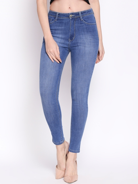 

fungus Women Blue Slim Fit High-Rise Clean Look Stretchable Jeans