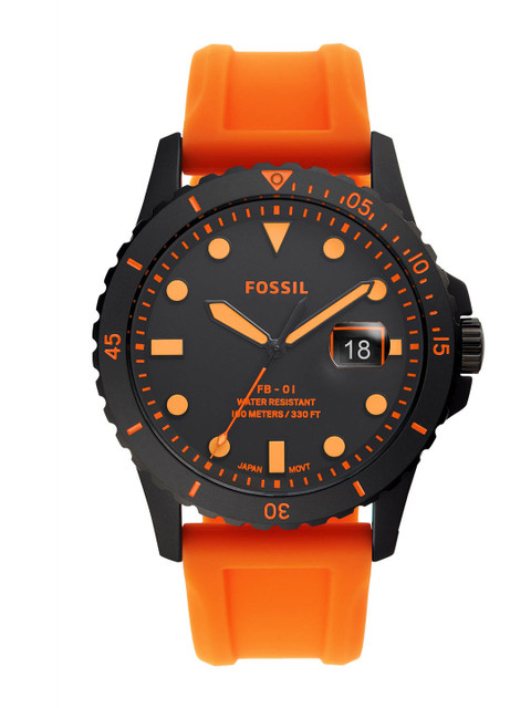 

Fossil Men Orange & Black Analogue Watch FS5686