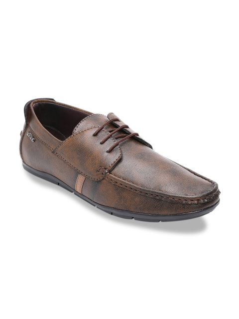 

XESS by iD Men Brown Textured Genuine Leather Formal Derbys
