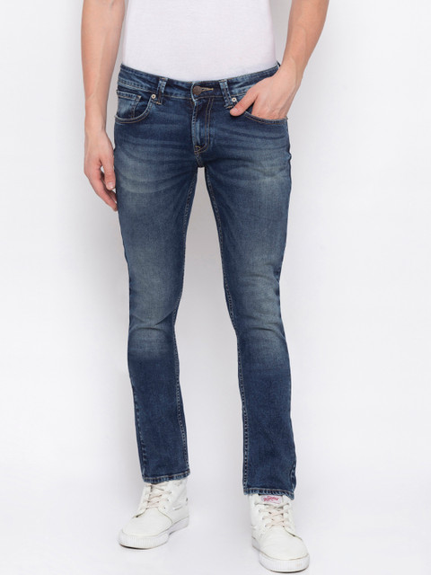 

SPYKAR Men Blue Skinny Fit Low-Rise Clean Look Jeans