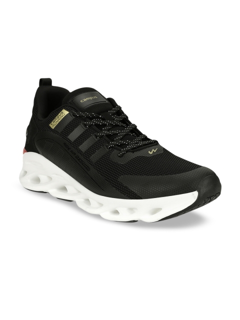

Campus Men Black Mesh Running Shoes
