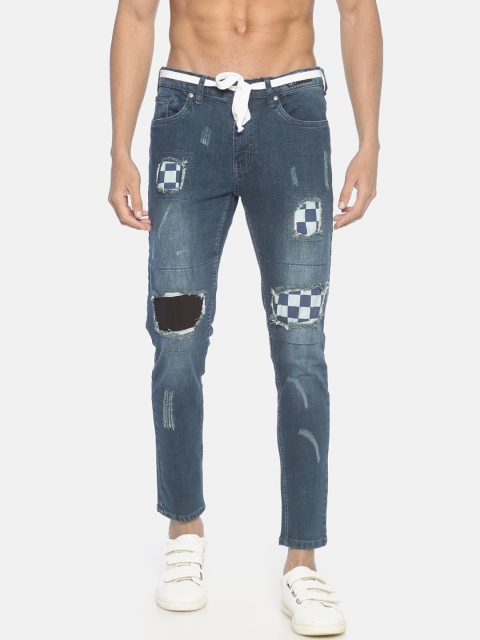 

KULTPRIT Men Blue Skinny Fit Mid-Rise Mildly Distressed Jeans
