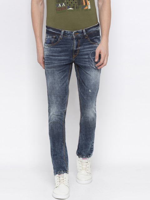 

SPYKAR Men Blue Skinny Fit Low-Rise Clean Look Jeans