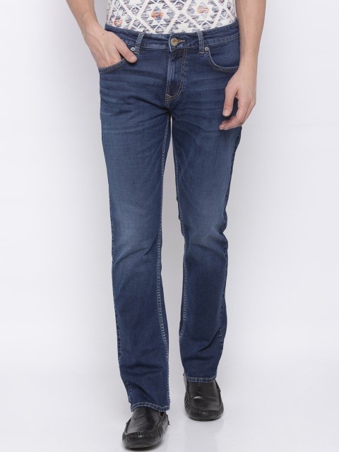 

SPYKAR Men Blue Straight Fit Mid-Rise Clean Look Jeans