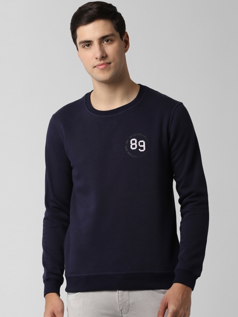 

Peter England Casuals Men Navy Blue Solid Sweatshirt
