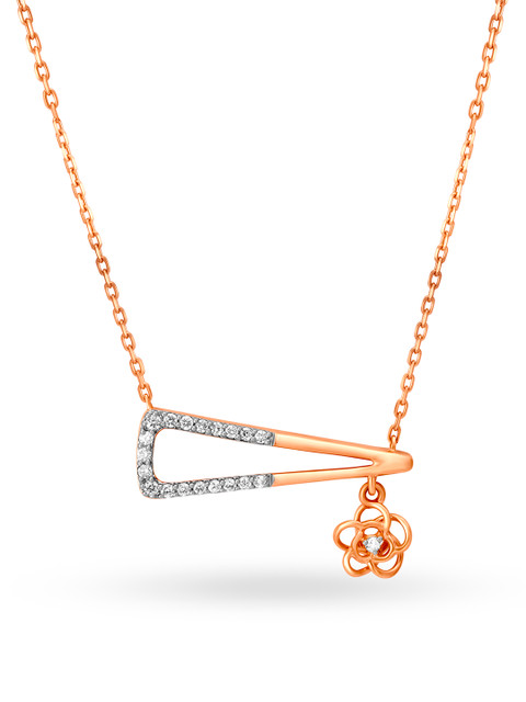 

Mia by Tanishq 14KT Yellow Gold Diamond Necklace