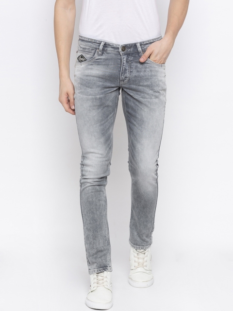 

SPYKAR Men Grey Skinny Fit Low-Rise Clean Look Jeans