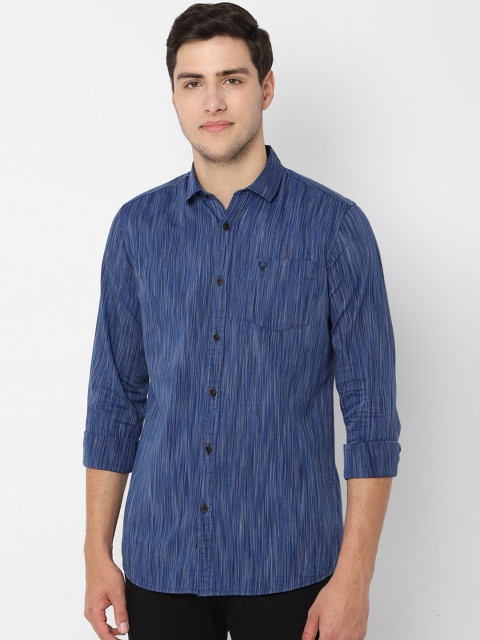 

Allen Solly Sport Men Navy Blue Slim Fit Printed Casual Shirt