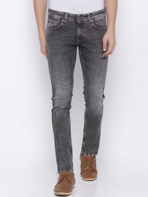 

SPYKAR Men Grey Skinny Fit Low-Rise Clean Look Jeans