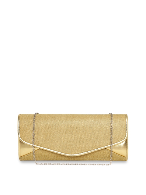 

KLEIO Gold-Toned Embellished Box Clutch