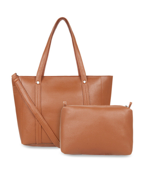 

Toteteca Tan Brown Printed Shoulder Bag