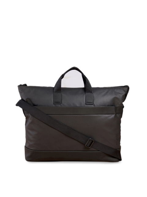 

RONCATO Men Black & Brown Solid Messenger Bag
