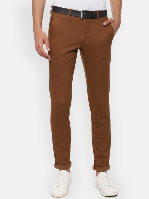 

Van Heusen Sport Men Brown Slim Fit Solid Regular Trousers