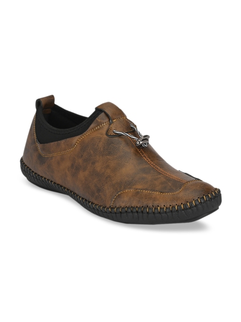 

Mactree Men Brown Slip-On Sneakers